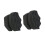 2Pcs Wave Pattern Car Waxing Sponge, High-Density Applicator, 2-Pack, Seats and Dashboard Care, Black 1