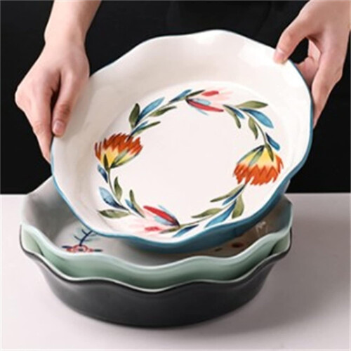 Ceramic Baking Dish 27.5x5.3 Cm, 1-Piece, Microwave Safe Baking Pan for Rice, Kitchen Bakeware 1