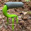 Professional Handheld Garden Claw Tool Rust-Resistant Triangular Tines Pattern For Drainage And Plant Root Health Green 3