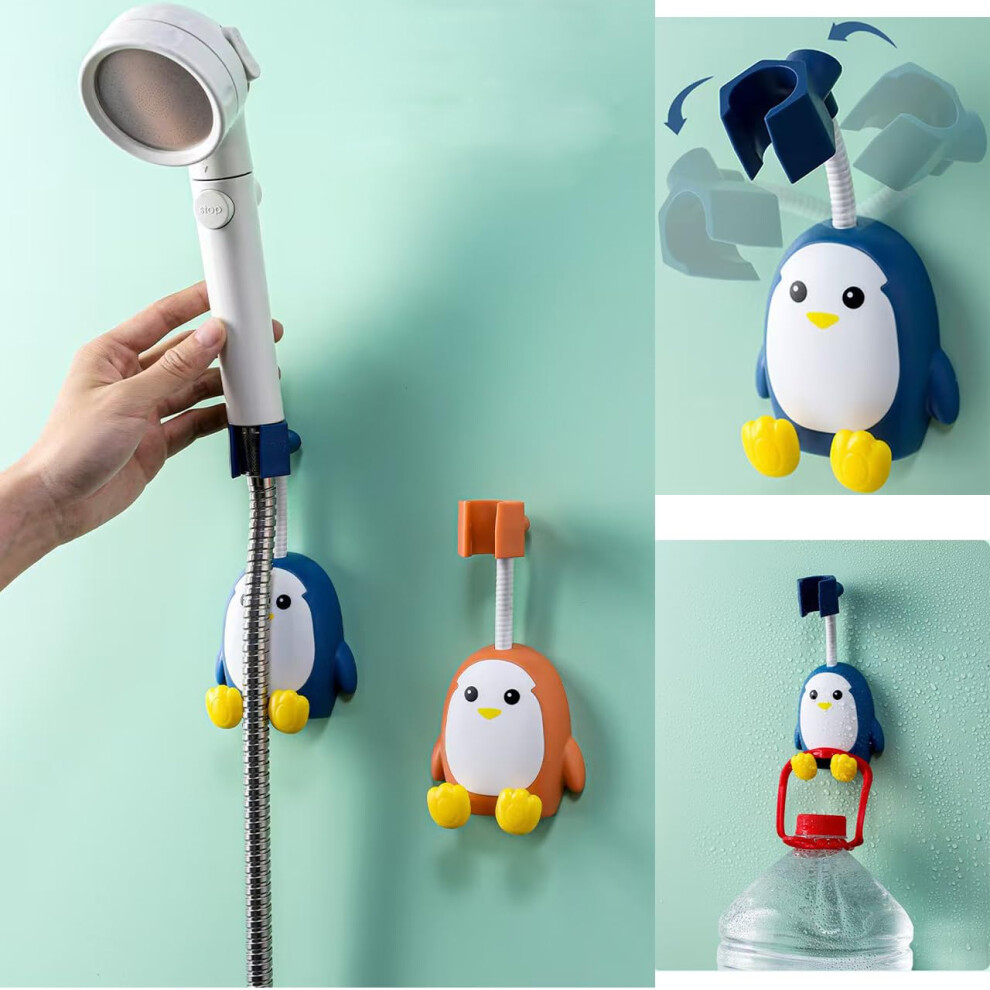 Shower Head Holder 2-Pack Universal 360-Degree Rotatable Bracket Removable No-Punch Handheld Showerhead 9393856786770
