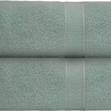 (Seafoam 550GSM) 2 SUPER JUMBO TOWELS 90X180 650 & 550GSM Bath Cotton