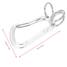 Schwerlast-Silber-Aluminium-Karabiner D-Schnalle für Bergsteigen