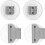 1 Set Baby Gate Replacement Component Wall Mounting Base Board With Hook Screws Compatible With Most Baby Gate Models 5