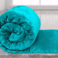 (Teal, 150 x 200 cm) Faux Fur Blanket Throw Mink Sofa Bed Luxury Soft Single Double King Size Warm Large