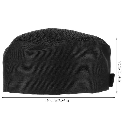 Casquette Chef Noir Simple Style Durable Pour Cuisine 1