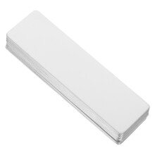 10 etiquetas nome metal branco, aço inoxidável para portas e mesas