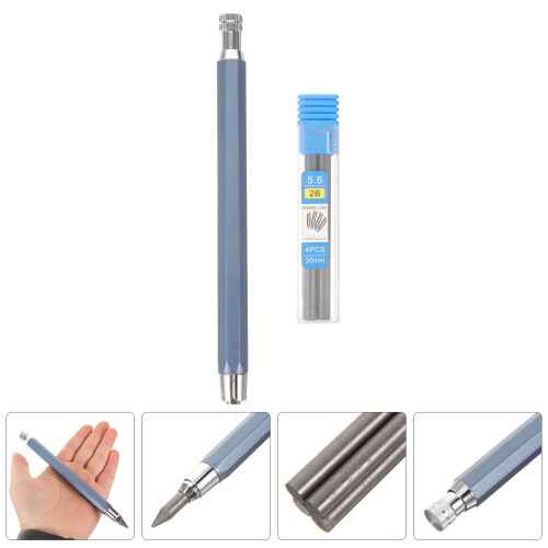 conjunto de lápis mecânicos com refis para escrita e desenho, estudantes 1