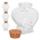 conjunto 10 pincéis espuma c/ madeira 2" para acrílicos e 1