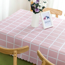 Tablecloths 90x140 Cm Rectangular PVC Checked Lotus Effect Dirt-Repellent Patio Garden Rose
