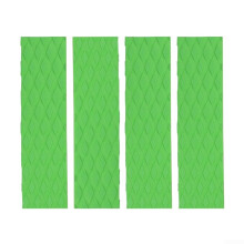 4 Piece EVA Surfboard Traction Pad Set For Skimboarding With Non Slip Diamond Pattern Green