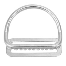STAINLESS STEEL SLIDE BUCKLE Strap Belt Keeper For Underwater Scuba Diving - Universal Size, Silver Finish
