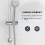 Support Douchette Argent Durable Design Unique Ergonomique 5
