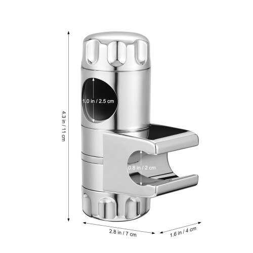 Support Douchette Argent Durable Design Unique Ergonomique 1