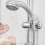 Support Douchette Argent Durable Design Unique Ergonomique 10