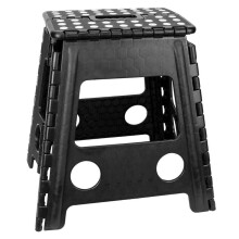 (Default) Large Folding Step Stool - Anti-Slip Surface, Carrying Handle, 100KG Weight Capacity - Ideal for Home, Garden or Painting