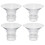 4 unidades de insertos em silicone laváveis para bomba de leite 7