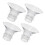 4 unidades de insertos em silicone laváveis para bomba de leite 6