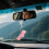 enfeites coração strass espelho retrovisor com pompons para carro 6