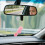 enfeites coração strass espelho retrovisor com pompons para carro 4