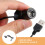 2 unidades luz LED para armário com USB, mini spot interno 8