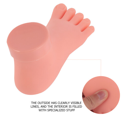 2 unidades - modelo pé direito/esquerdo para nail art e treinamento 1