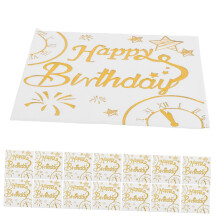 40pcs Foil Stamped Birthday Party Napkins Disposable Paper Napkins For Celebrations Elegant Serviettes Indoor Outdoor