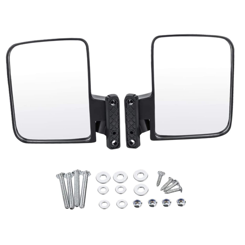 Golf Cart Mirrors Convex Rearview 1 Set Durable For Secure Installation And Enhanced Visibility Universal Fit 9016109926890