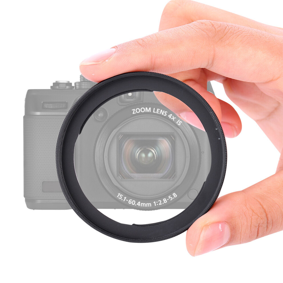Lens Filter Adapter Ring 58Mm For Canon G1x Camera - Alloy Accessory Black 3451350357363