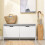 SoBuy Banc à Chaussures Blanc 105x24x52 cm 2