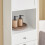 SoBuy Ντουλάπι Μπάνιου BZR216-W Λευκό 40x38x180cm 11