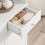 SoBuy Ντουλάπι Μπάνιου BZR215-W Λευκό 78x38x181cm 14