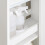 SoBuy Ντουλάπι Μπάνιου BZR214-W Λευκό 78x38x90cm 11