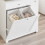 SoBuy Ντουλάπι Μπάνιου BZR214-W Λευκό 78x38x90cm 8