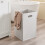 SoBuy Ντουλάπι Μπάνιου BZR216-W Λευκό 40x38x180cm 14