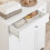 SoBuy Ντουλάπι Μπάνιου BZR214-W Λευκό 78x38x90cm 6