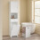 SoBuy Ντουλάπι Μπάνιου BZR216-W Λευκό 40x38x180cm 5