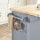 SoBuy Grey Kitchen Island on Wheels with Extendable Worktop 9