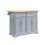 SoBuy Grey Kitchen Island on Wheels with Extendable Worktop 1