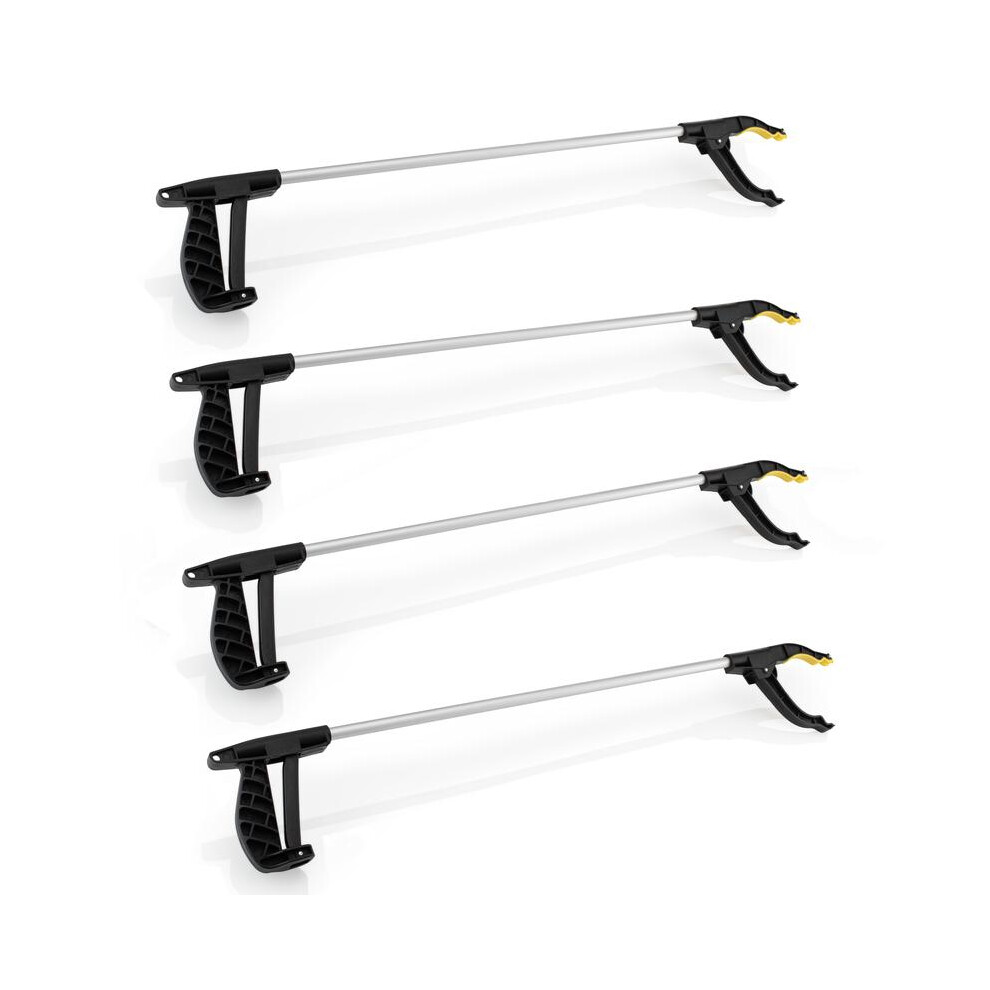(Pack Of 4) Straame Garden | Litter Picker Grab & Grip Reaching Litter Rubbish Pick Up Tool | Leaf Grabber Stick | Multiuse Grabber Light Items 5021832451247