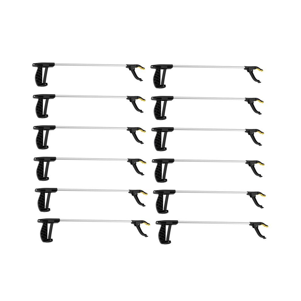 (Pack Of 12) Straame Garden | Litter Picker Grab & Grip Reaching Litter Rubbish Pick Up Tool | Leaf Grabber Stick | Multiuse Grabber Light Items 5021832451216