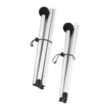 Adjustable Length Outdoor Awning Poles 2 Pcs, Folding Beach Tent Poles, Shelter Canopy Rod For Camping Hiking