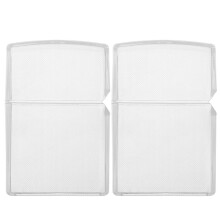 2 Stück Großer Kunststoffkoffer Tragbares Rauchfeuerzeug Transparent
