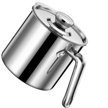 1 stück 304 edelstahl ölfilterdose mit deckel und dichtung (silber)