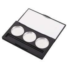 tragbare make-up-palette mit 3 nachfüllbaren lidschatten, plastik
