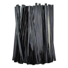 800pcs Metallic Twist Ties Reusable Sealing Wire Foil Ties For Bread Bags Candy Bags Snacks Black 10cm 3.93in