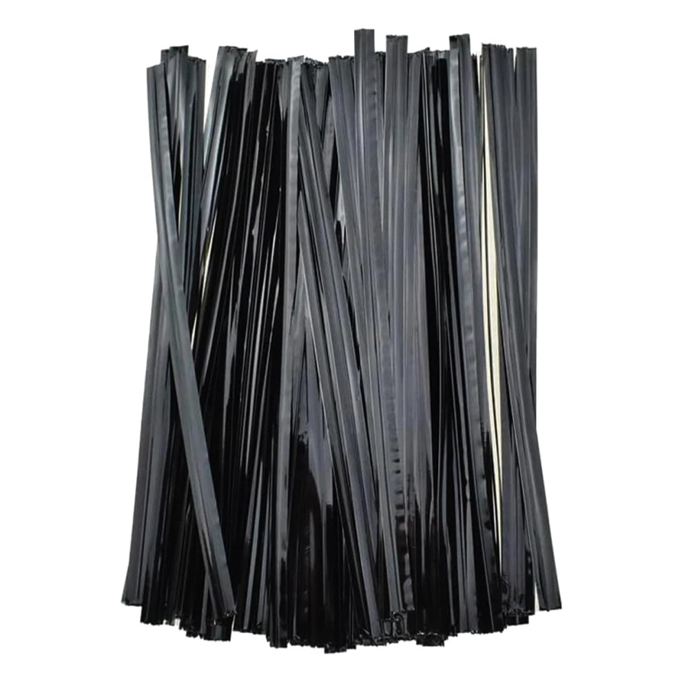 800Pcs Metallic Twist Ties Reusable Sealing Wire Foil Ties For Bread Bags Candy Bags Snacks Black 10Cm 3.93In 9016109927101
