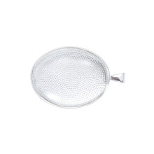 kit 6 peças 30x40 mm para pingente oval com base, moldura e corrente prata