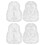 2 Unidades Moldes De Ginseng Transparentes Forma Fruta Buda 1