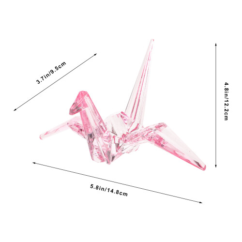 modelo cegonha origami em acrílico para decoração e presente infantil 2