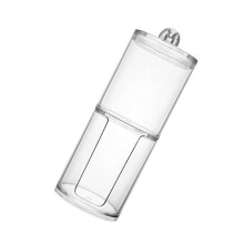 Cotton Pad Jar Round Cotton Ball Dispenser For Travel And Home Portable Storage Jar With Lid